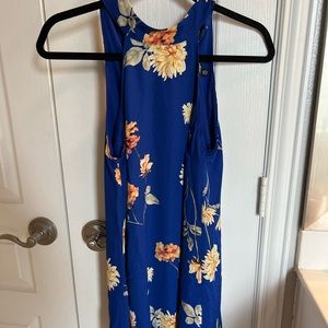 Dress, blue floral